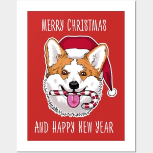 Merry Xmas for Corgi lovers Posters and Art